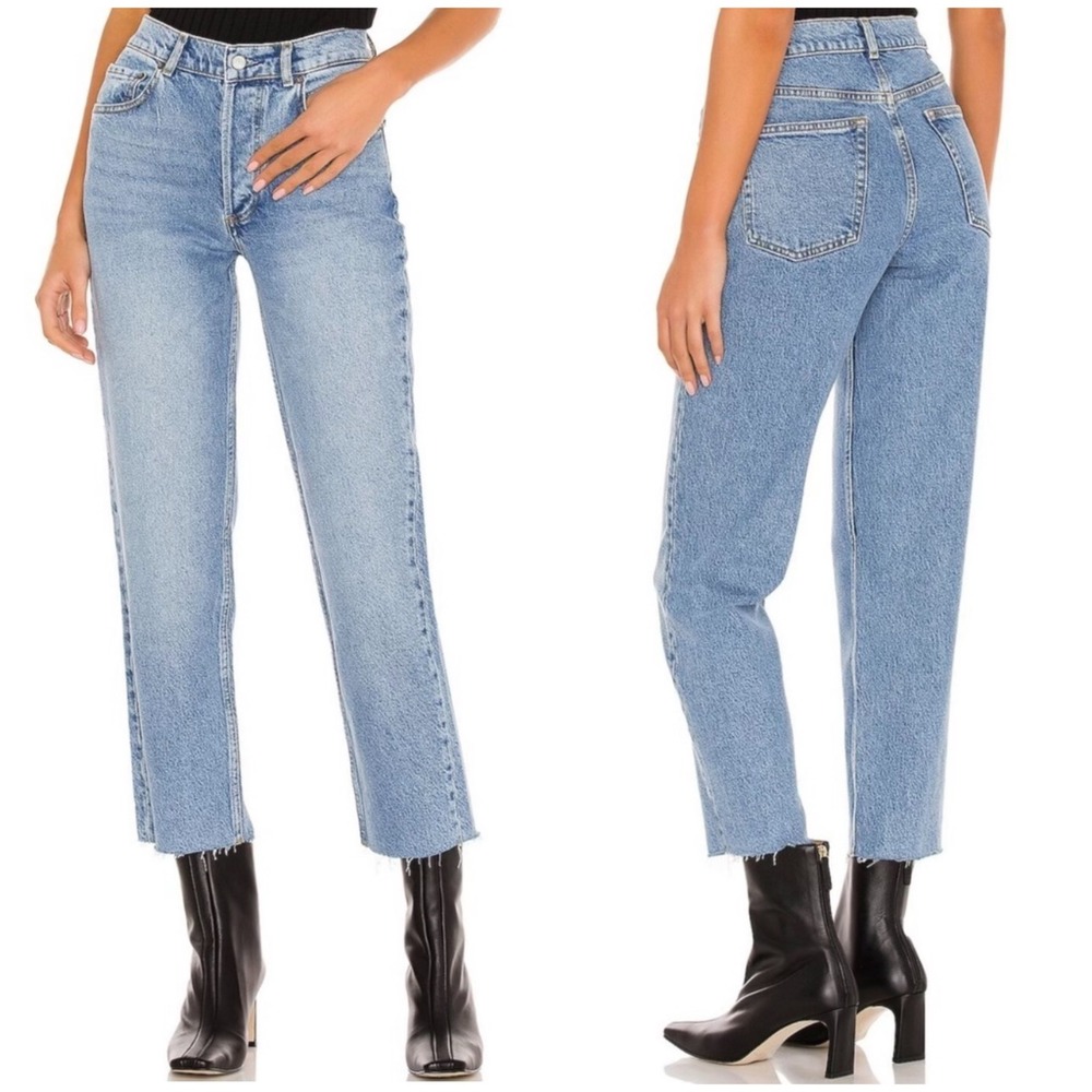 Boyish Womens The Tommy Stretch‎ High Rise Straight Leg Jeans Eternal Sunrise 27